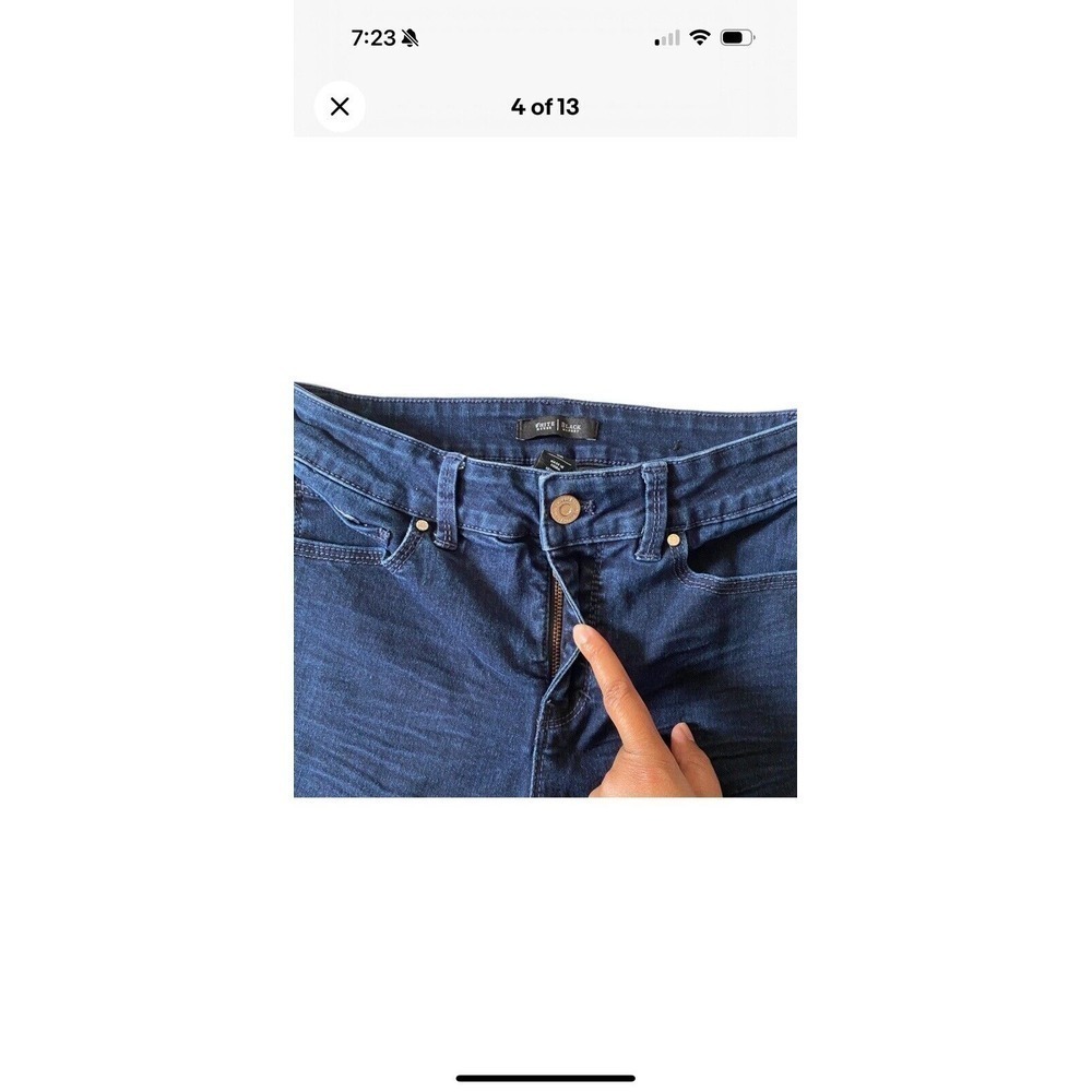 White House Black Market Womens Skinny Leg Blue Denim Jeans Size 4R GUC - Picture 3 of 9